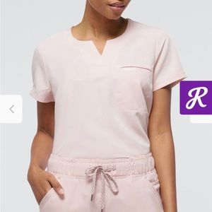 Jaanuu Scrub Top Pink NWT